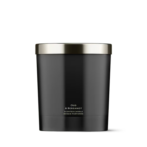Oud & Bergamot Scented Candle